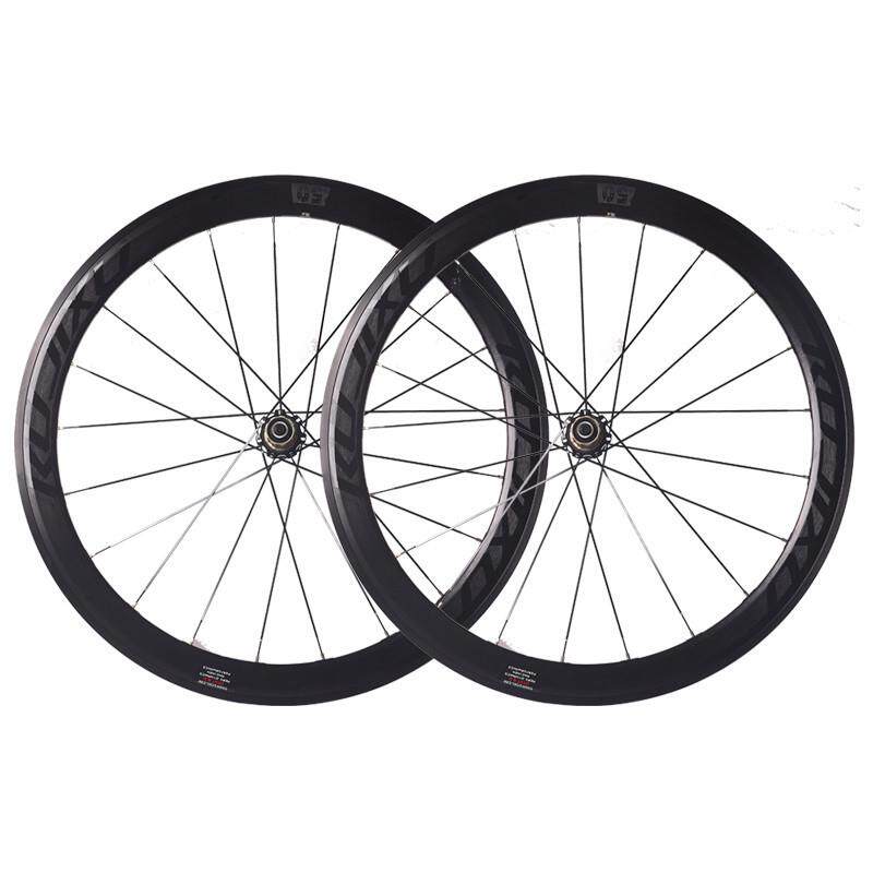 700c50MM框高RUJIXU锐杰逊直拉破风辐条公路自行车轮组V/C刹圈刹