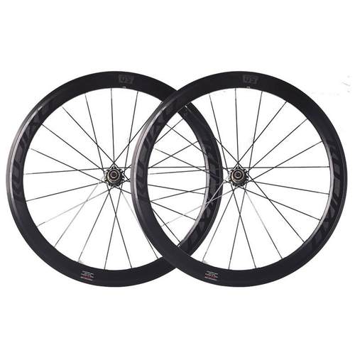 700c50MM框高RUJIXU锐杰逊直拉破风辐条公路自行车轮组V/C刹圈刹