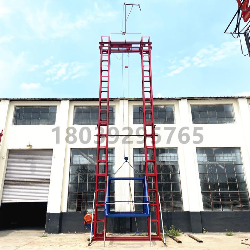 2023别墅盖楼灰浆砂浆上料机工地货运龙门架提料机建筑施工升降机