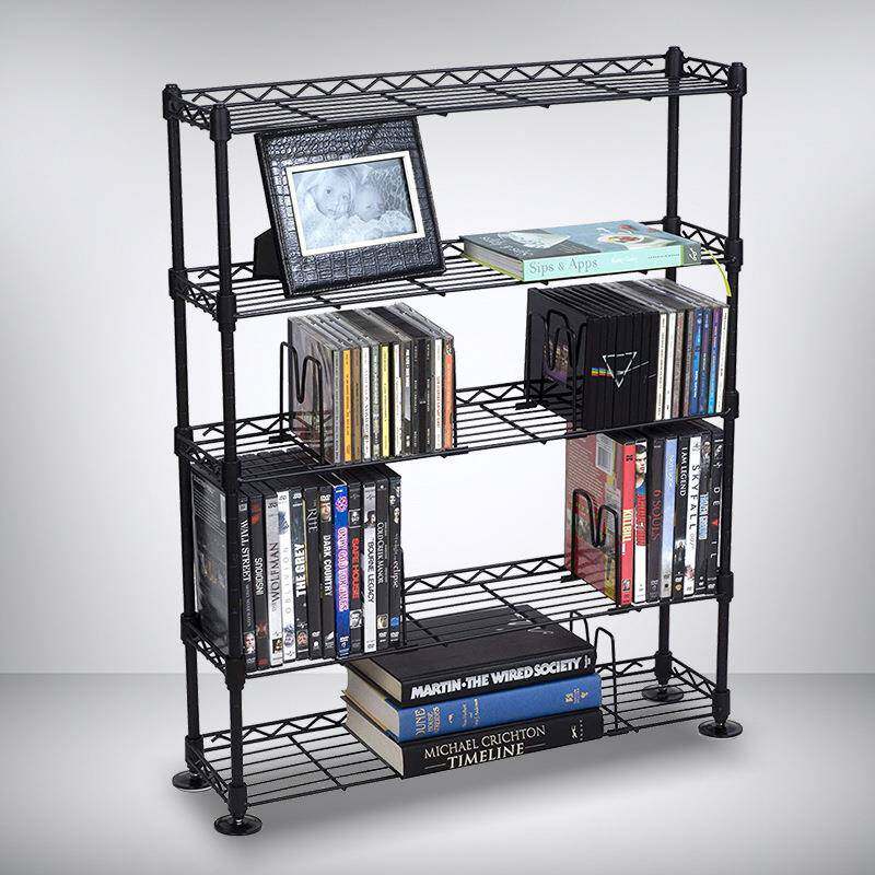 小说杂志整理架多层金属电镀铬书架组合式线网书房文件收纳架