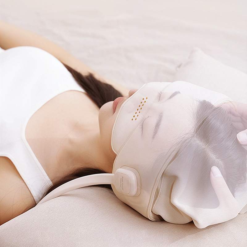 欧锐铂头部按摩器眼部热敷助眠神器头疼经络疏通头皮全自动按摩仪