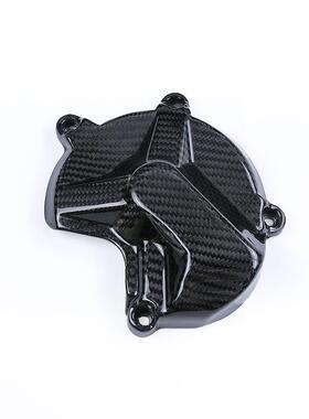 适用宝马BMWS1000RRS1000R改装碳纤维发动机盖保护罩装饰件*