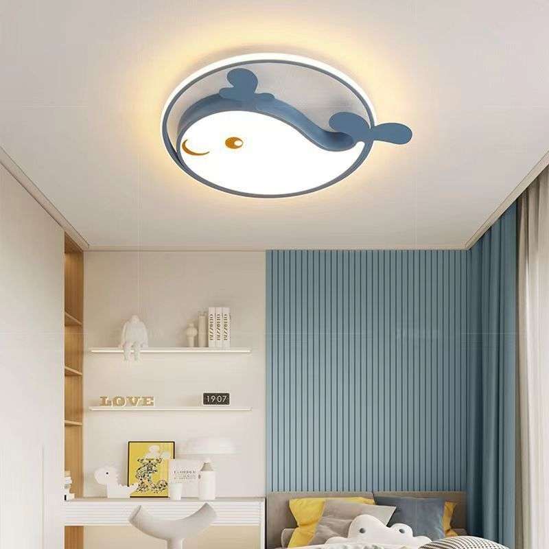 儿童房灯超薄led吸顶灯男孩女孩卧室灯现代简约北欧灯具