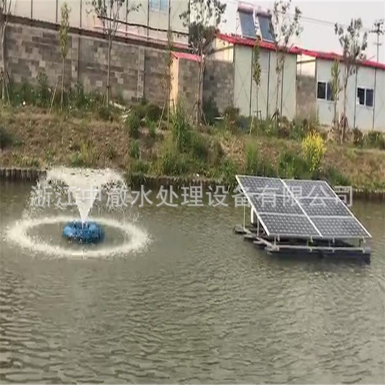 太阳能喷泉曝气机太阳能曝气机SOLARWLA扬水式太阳能曝气机