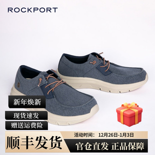 帆布一脚蹬休闲乐福鞋 lites系列新款 男 乐步City Rockport
