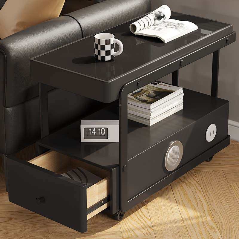 移动边边几客厅沙发侧柜多功能轻方形柜夹缝柜奶可油风边柜边几奢,住宅家具,角几/边几,淘宝优惠券,粉丝福利购,淘宝优惠卷