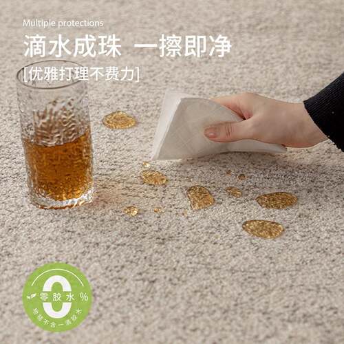 代简约无胶防水防污厅地毯奢10078318免洗可擦极简素色2现0客25轻