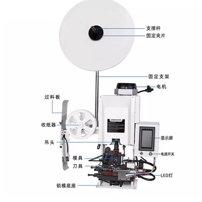 半自动横送连剥带端线子机护套音频MRM芯线铆多压机剥皮打打端一