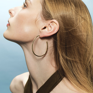 CISSY SHI圆环耳环小众设计感2023新款原创设计高级气质耳饰女