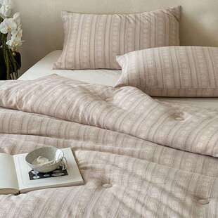 色织VKR提柔棉被 全棉芯被子春秋被保暖加被厚冬被学生宿花舍单