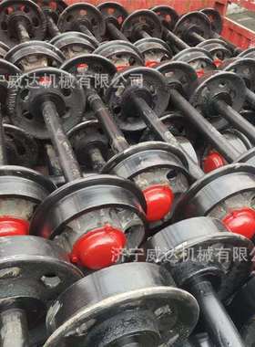 蒙矿用矿轨车轮对道运输行走单边轨道62462轮定式平板固车轮防尘