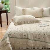 BHP高端夏季 通防滑绗缝床单三件用套母婴级 床天丝夹件棉盖单四季