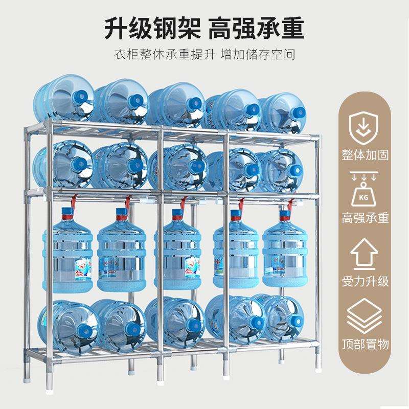 简易衣柜家用结卧室布衣出租柜房用实合金耐组装全钢架用加厚加粗