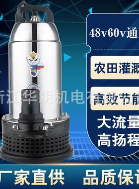 直流潜水泵4电8vHVI60潜水泵电家用瓶抽水泵直流泵船舱泵农v用污