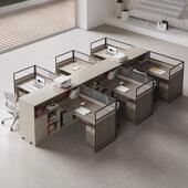 员办公桌椅组合WMY简工约现代三人位办公子办公室财办务室桌屏风