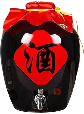 景德镇酒陶F75HT5M5瓷泡酒坛子复古泡缸黑釉0斤20斤密30斤501斤散