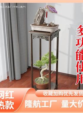 茶几实木几边角几29131中式奢实木茶台仿古小茶桌轻博古架摆架玄