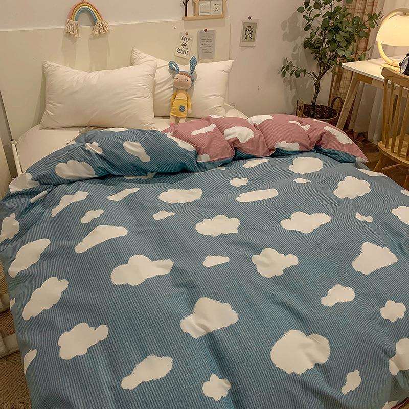 全棉100罩单被套学生宿单人被季加大双人纯棉22单双人纯0x2舍40四