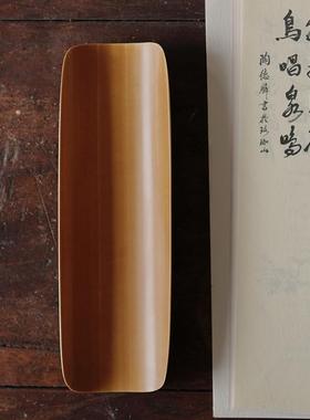 手雕鳜鱼工茶则精双面磨镜面刻玉竹茶荷83079茶道零配