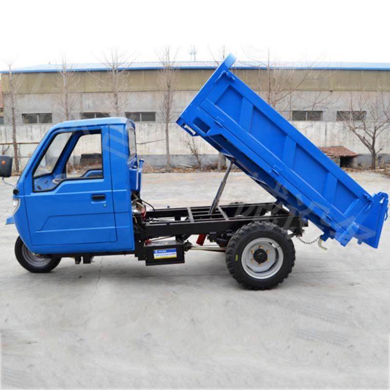 建筑翻工食FDB地柴油三轮车粮运输农用自卸车全封闭斗工程车