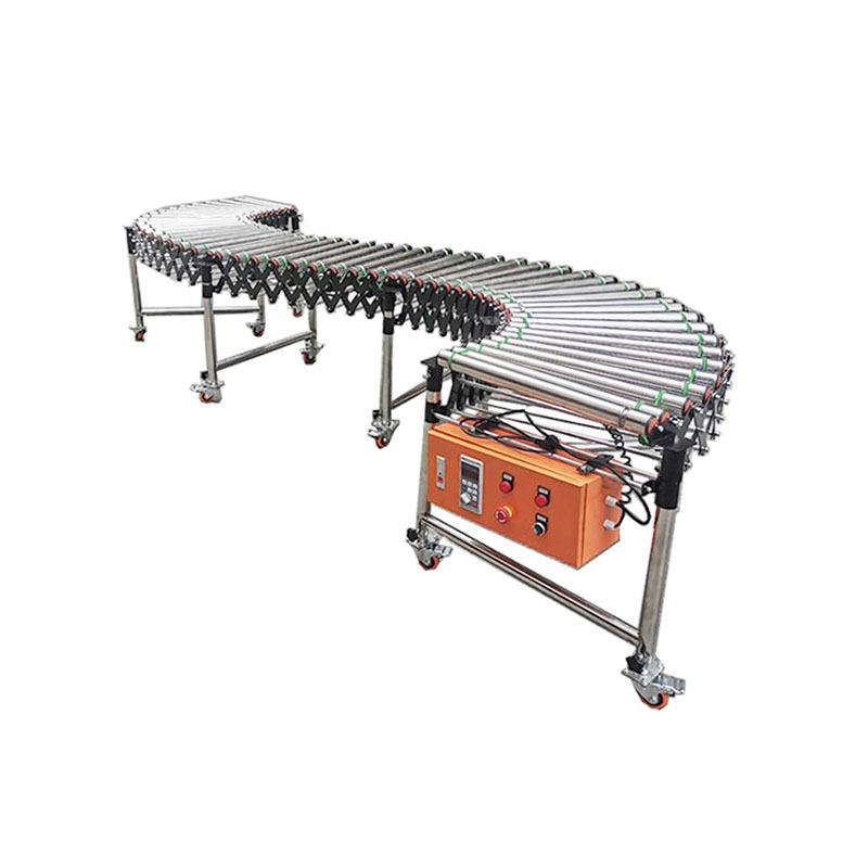 转NOK角滚筒机传输机90度直传带180度拐弯环角形流送水线转弯输送