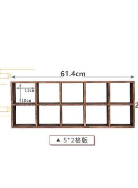 烧桐博古架多宝物阁EYK展架实示木中式现代简挂墙约茶架壁挂式置