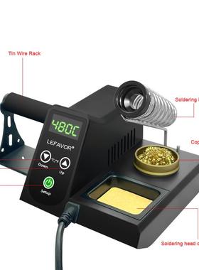 跨境型186恒温24329焊休眠60w数显轻电焊台新型936一体机华台氏度