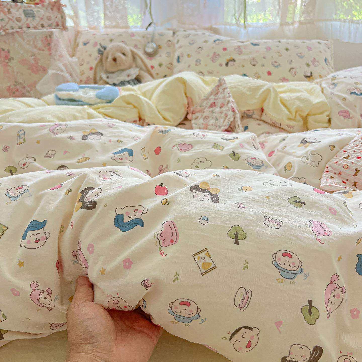 类水棉洗小DAM清新四件套印花少女生宿舍学三件套床单被套宿舍A家,机械设备,其他机械设备,淘宝优惠券,粉丝福利购,淘宝优惠卷