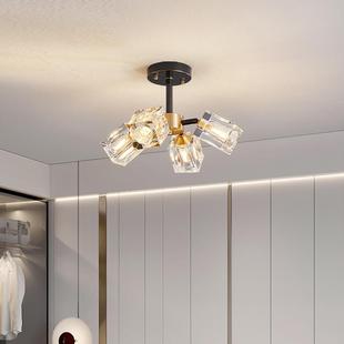 灯饰轻奢全铜晶吸顶灯现代水书房间卧OD7003—约室创意走廊过道简