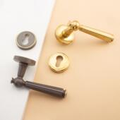 现门代简约法式 锁UCN轻奢分卧体静音房门锁用室内室房家间木门把