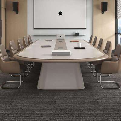 型大办公会议桌长桌简约现代椭圆52316条会议长台开会会议形室桌