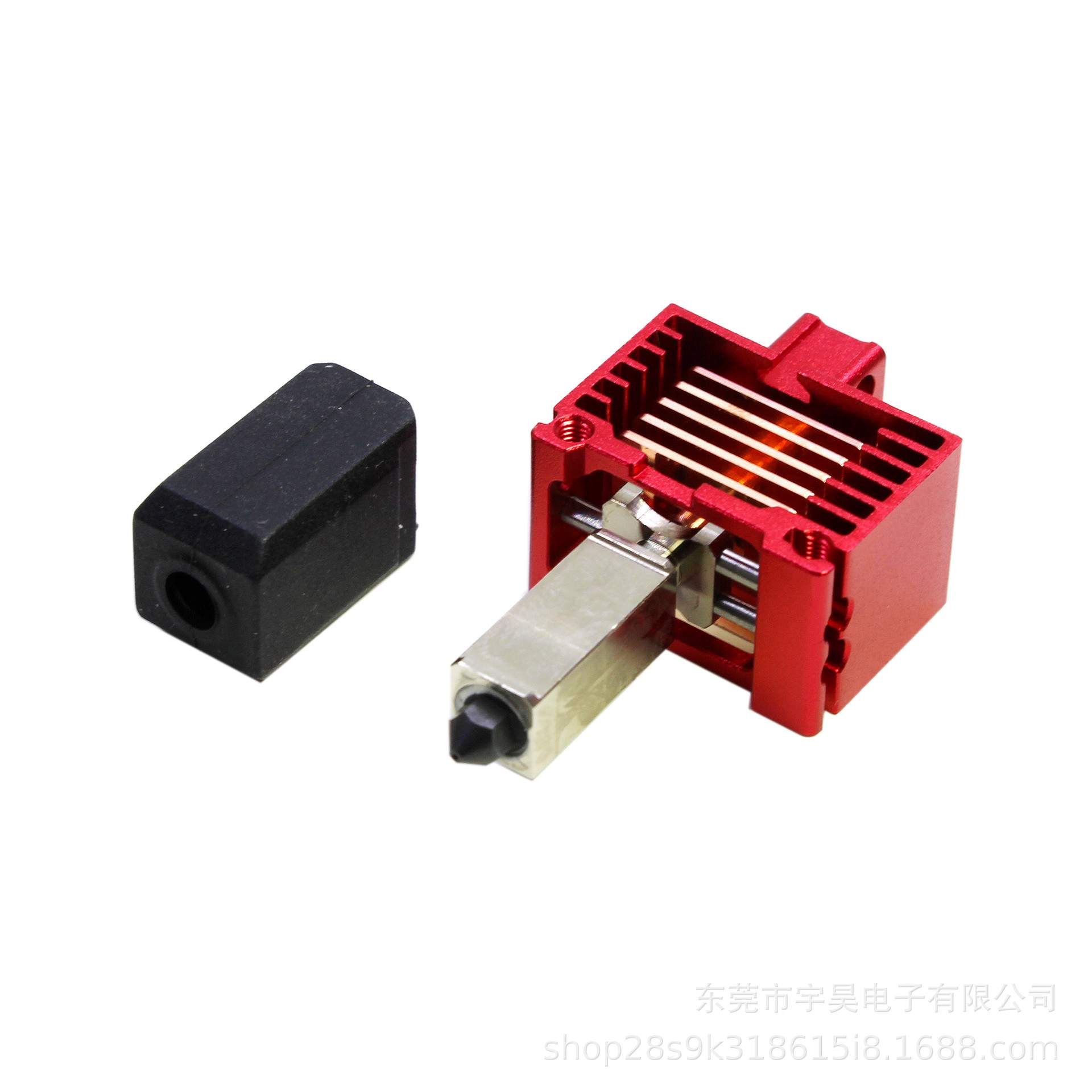 拓x1c/p1p竹子挤出头3.0升级硬化钢热端3D打印机高温可拆卸组件