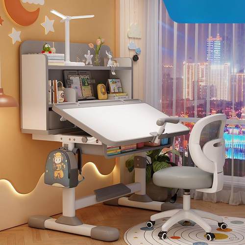 书房桌成套书504桌儿童家学习桌写字椅书小学生写字用升降矫正坐