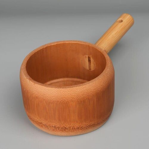 竹水瓢水YLL饭勺舀实竹茶勺制茶则茶铲厨房米瓢面瓢盆勺木饭手绘