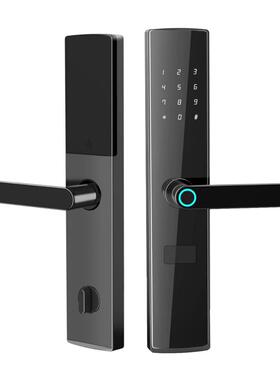 跨境厂家酒19543店门锁宾馆公寓租民宿指纹感应锁出房木智c门能卡