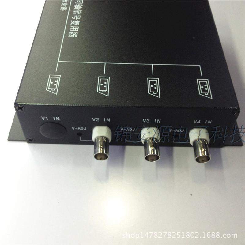 抗干扰3路视频监控多路复用器一线通/同缆带RS485控制信号叠加器