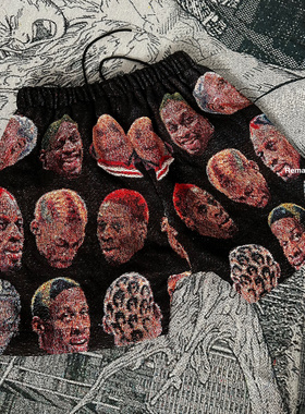 FAX NO.remake 罗德曼 洗剪吹 短裤 哈哈 不退换