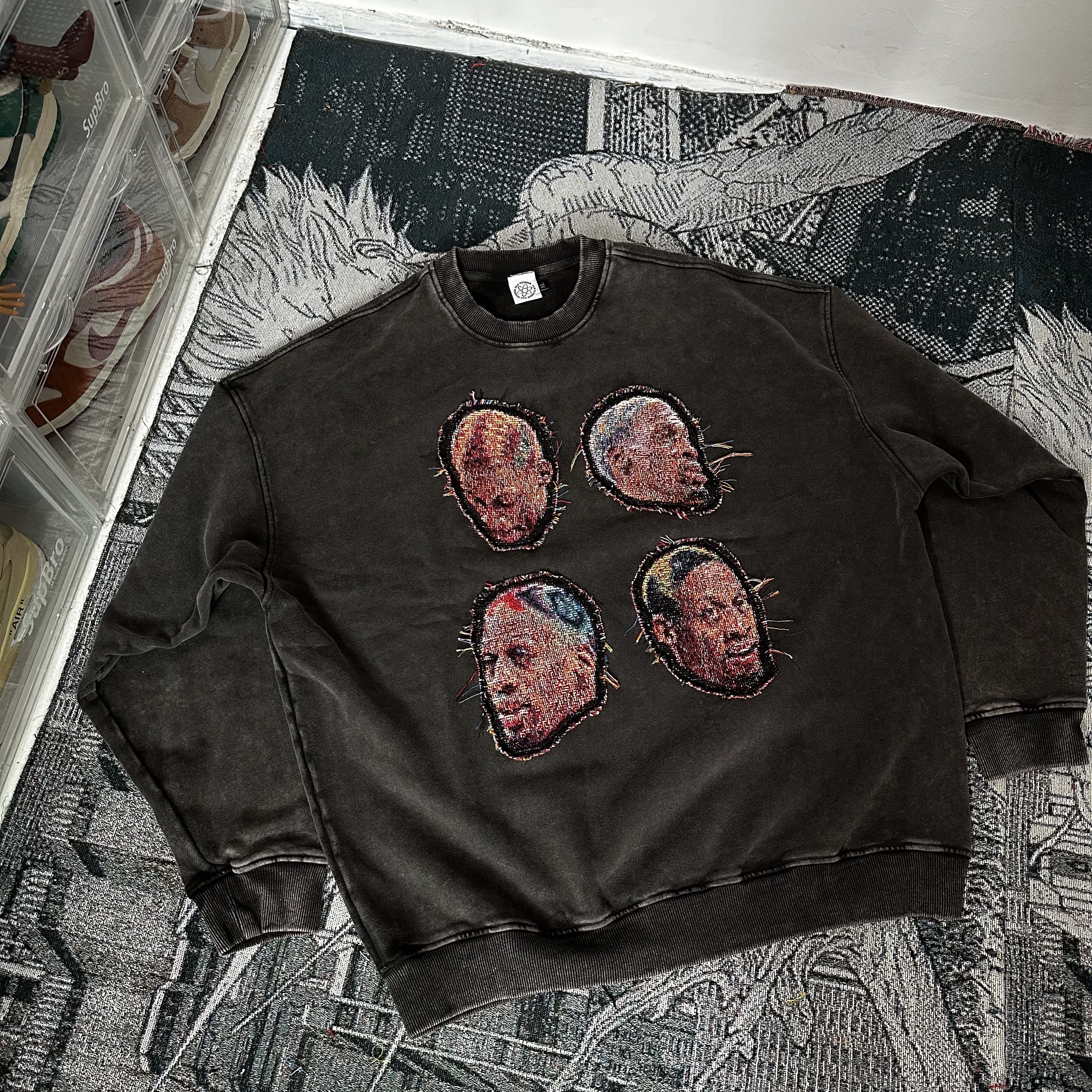 FAX NO. remake 罗德曼人头 卫衣 随机人头 每一件不一样 不退换