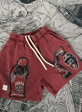 Remake JD 洗水砖红色 短裤纯手工制作 不退换