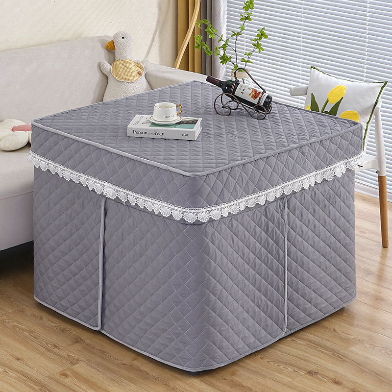 正方形麻将罩烤火罩桌布二合一家用揭盖取暖桌罩套烤火架罩装饰罩