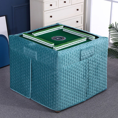 麻将机烤火罩电炉罩桌布珊瑚绒加厚加绒正方形电暖炉桌子罩套围罩