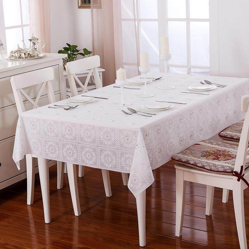 PVC桌布防水免洗餐桌布蕾丝欧式茶几布台布茶几垫田园风定制尺寸,居家布艺,桌布,淘宝优惠券,粉丝福利购,淘宝优惠卷