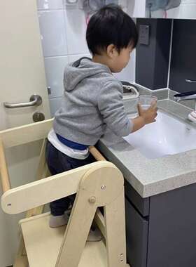 儿童学习塔蒙氏宝宝洗手台阶洗漱梯learning tower可折叠踏垫脚凳
