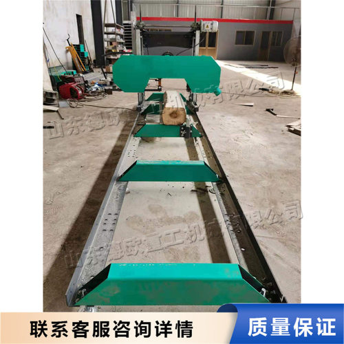卧式木工推台锯便捷式薄板卧式带锯机无极调速单片木工开料机