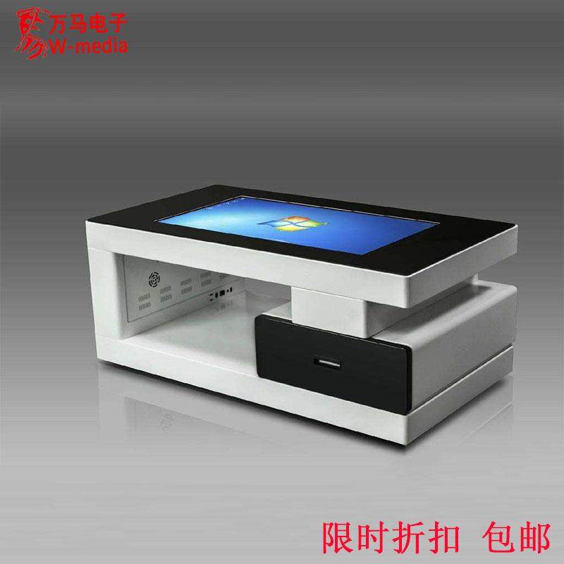 现货43寸55寸触摸茶几多功能防水电容触控桌智能互动幼教学游戏台