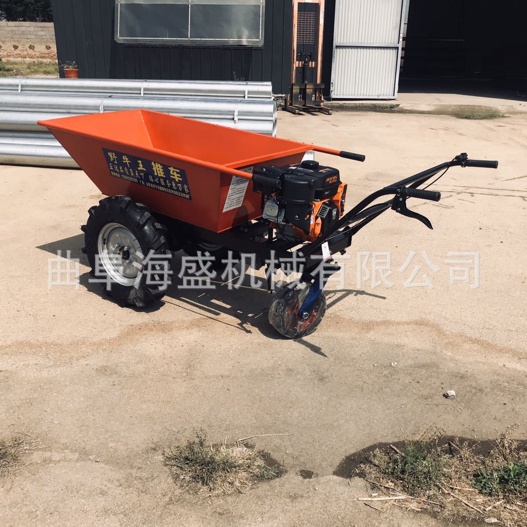 汽油斗车工程混泥土搬运车 石板运输平板车 行走平稳两轮手推车