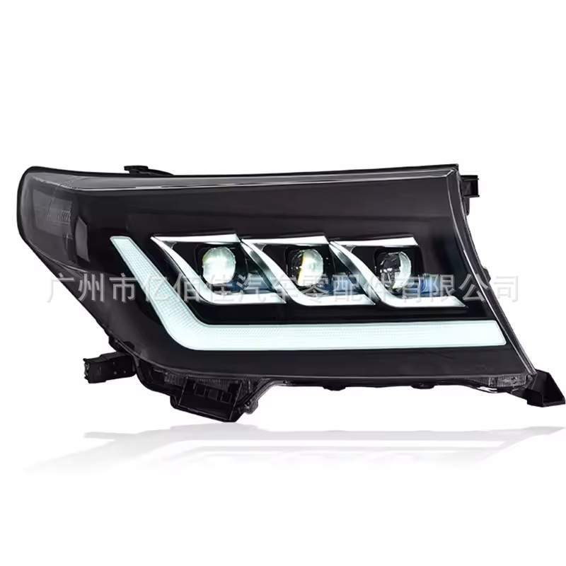 兰酷2012-2014陆巡前照灯酷路泽LED大灯流水总成LC200 FJ200日行