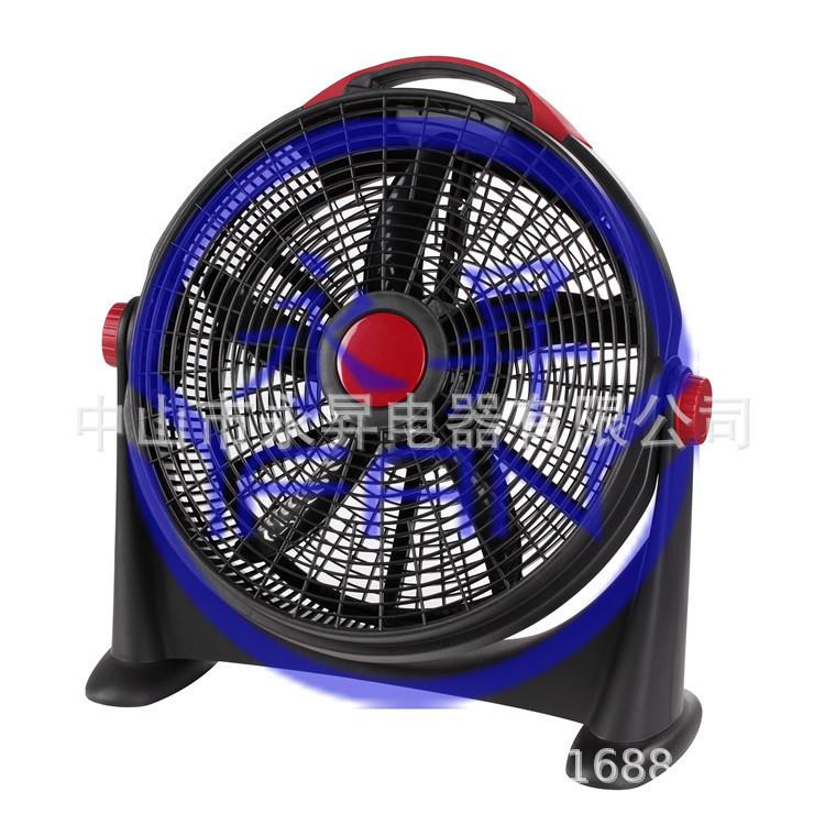 boxfan20寸塑料趴地扇机械式上下俯仰电风扇可上下调节180度