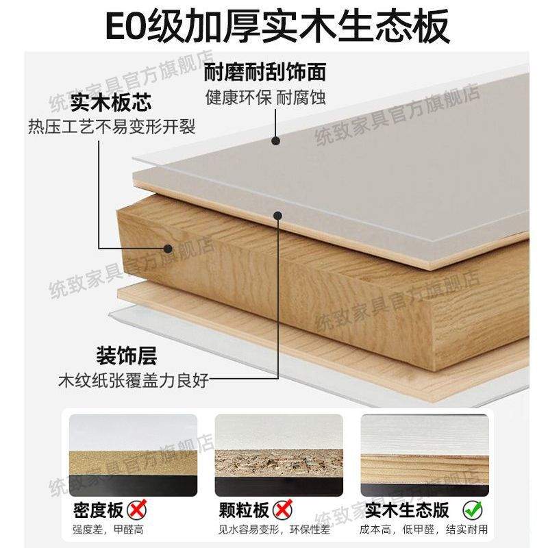 实木衣柜现代简约家用卧室欧式生态板经济型收纳储物柜组合大衣橱