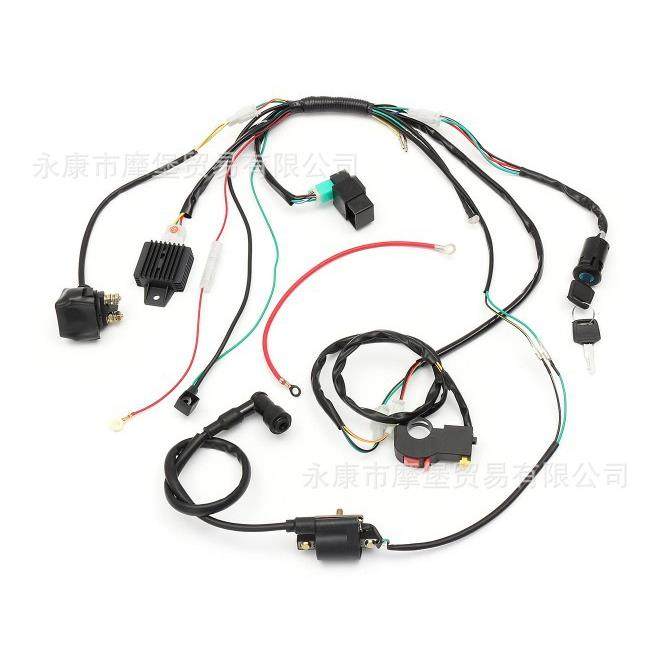 ATV越野车电启动线束总成适用于50cc70cc90cc110cc125cc